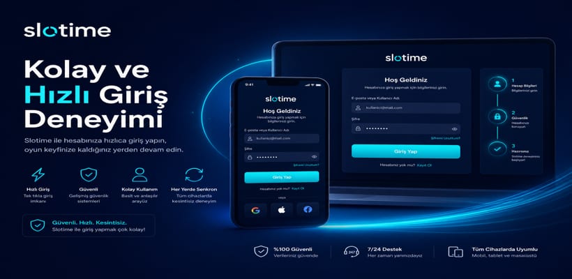 Slotime Giriş Arayüzü ve Kullanıcı Deneyimi